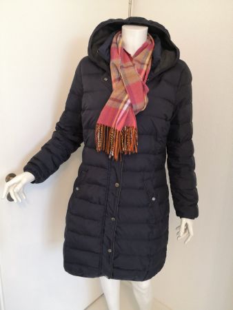 🤩S'OLIVER DAUNEN-MANTEL DUNKELBLAU MIT KAPUZE