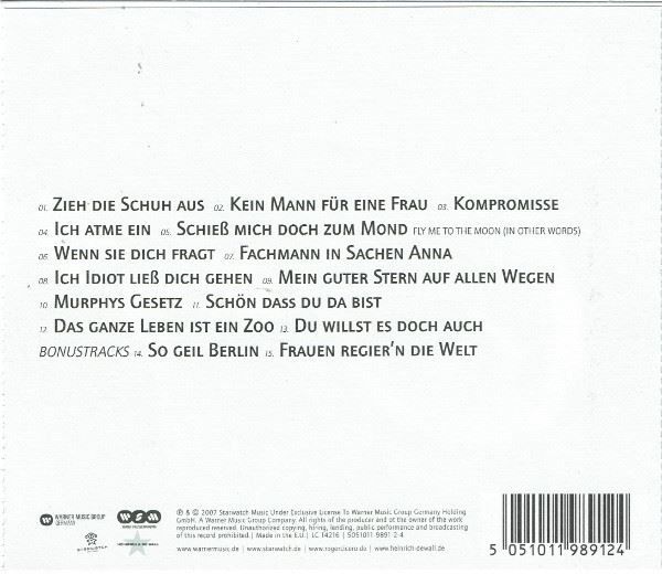 CD: Roger Cicero – Männersachen – Usato da St.Gallen venduto da jalamusic 1