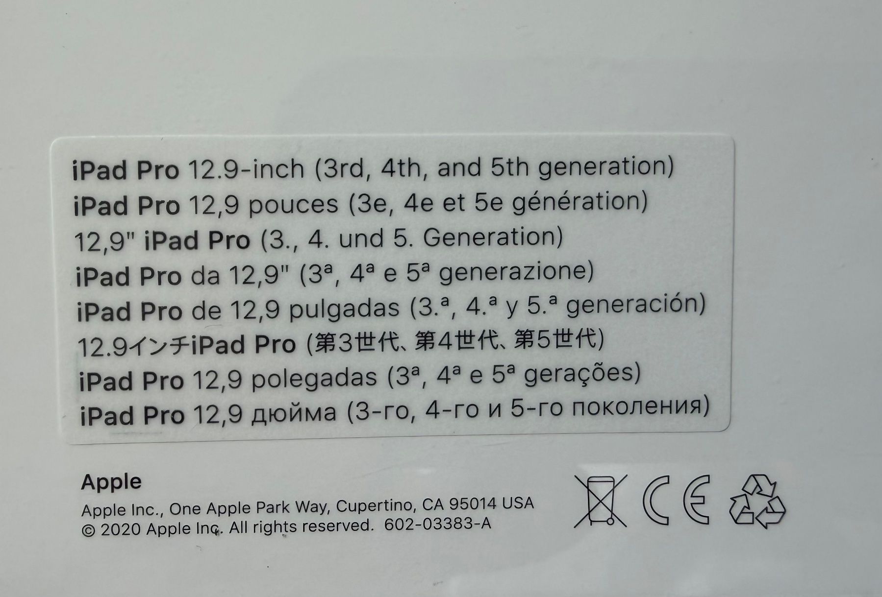Apple Tastiere: iPad Pro 12.9 Smart Keyboard Folio, neu & originalverpackt – Nuovo e nell'imballaggio originale da Zürich venduto da beatzueri 2