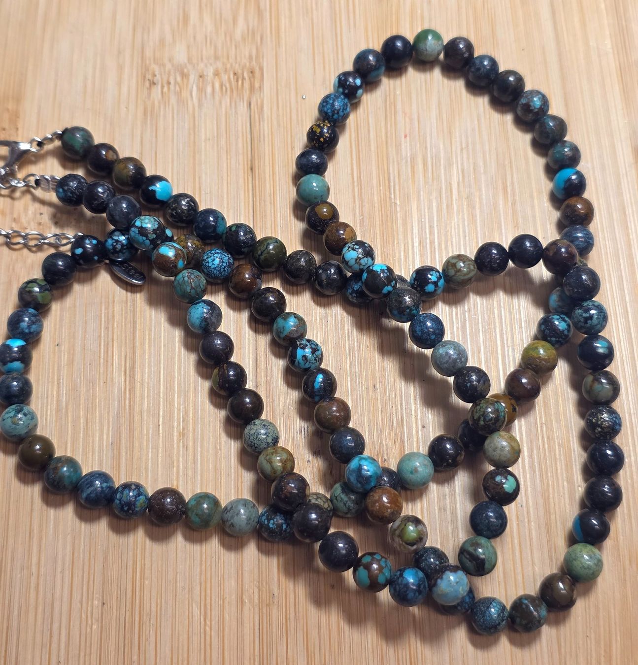 Minerali & Pietre curative: Türkis Halskette mit Stahlverschluss – Nuovo e nell'imballaggio originale da Matzingen venduto da Shay_Crystalz 1