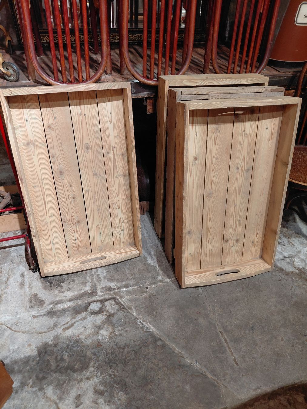 Piatti di portata: Holztabletts 90x50x10 ...  Stk Preis – Usato da Bern venduto da havaca 1