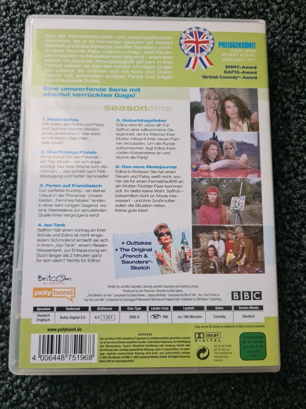 Tutti i DVDs: ABSOLUTELY FABULOUS STAFFEL 1 – Usato da Ruswil venduto da jan_bxl5 1