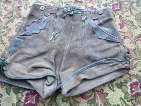 Hirschlederhosen Hosen Lederhose  Lederhösl Alpenkitz Shorts