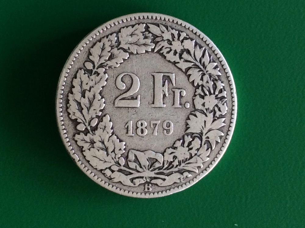 Tutti le monete: 2 francs  1879  Rare et Jolie – Usato da Genève venduto da pie_fh2d