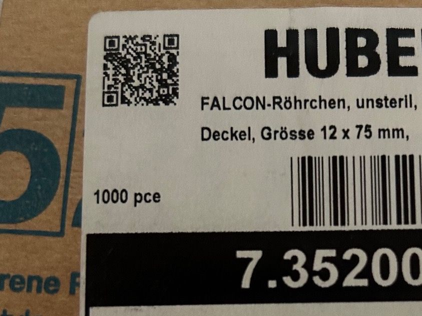 Gläser: Karton mit FALCON-Röhrchen, unsteril, ohne Deckel – Neu und originalverpackt aus Schupfart von philippb06 3