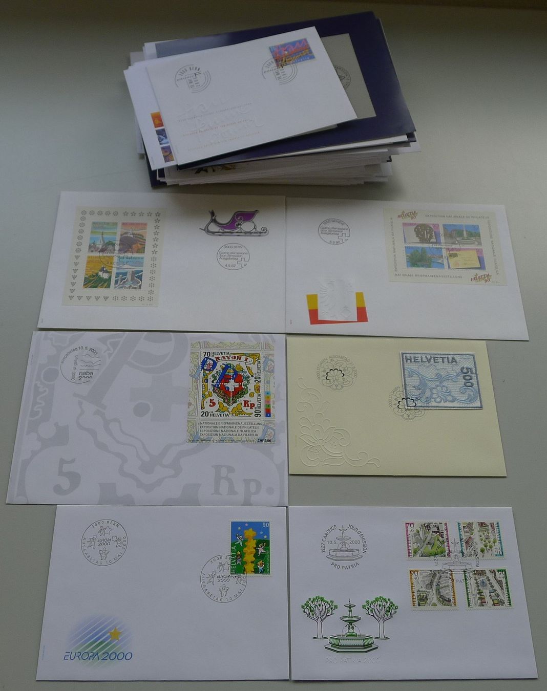 Tutti i francobolli: 2000-2004, FDC Sammlung, total 103 Stück, neuwertig! – Usato da Sursee venduto da Luzernerraute