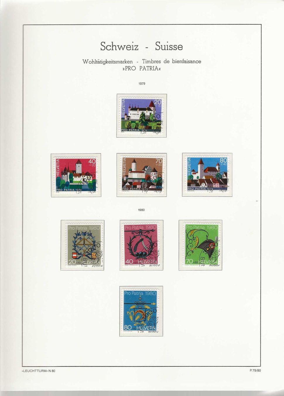 Tutti i francobolli: Timbre collection Pro Patria 1977 à 2014 – Usato da Sorvilier venduto da carose01 1