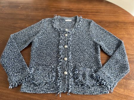 Public Strickjacke, Gr. 40, Blau/Weiss, Top Zustand