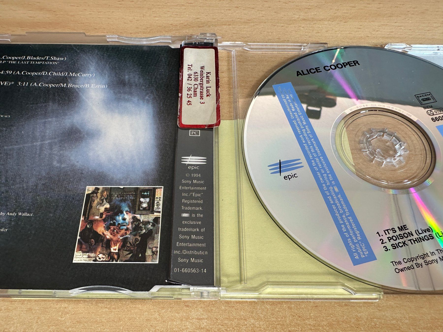 CD: Alice Cooper – It's Me - Single CD – Usato da Rikon im Tösstal venduto da Alpenmutz 1