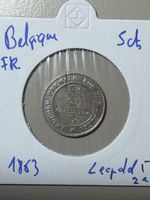 Belgique - 5 centimes - 1863 - Léopold 1er 