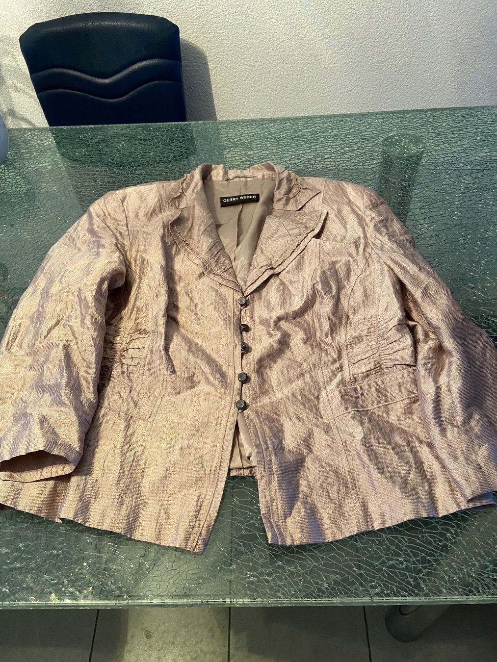 Gerry Weber Camicette: Neue Gerry Weber beige Bluse/Jacke – Nuovo e nell'imballaggio originale da Oftringen venduto da andrax