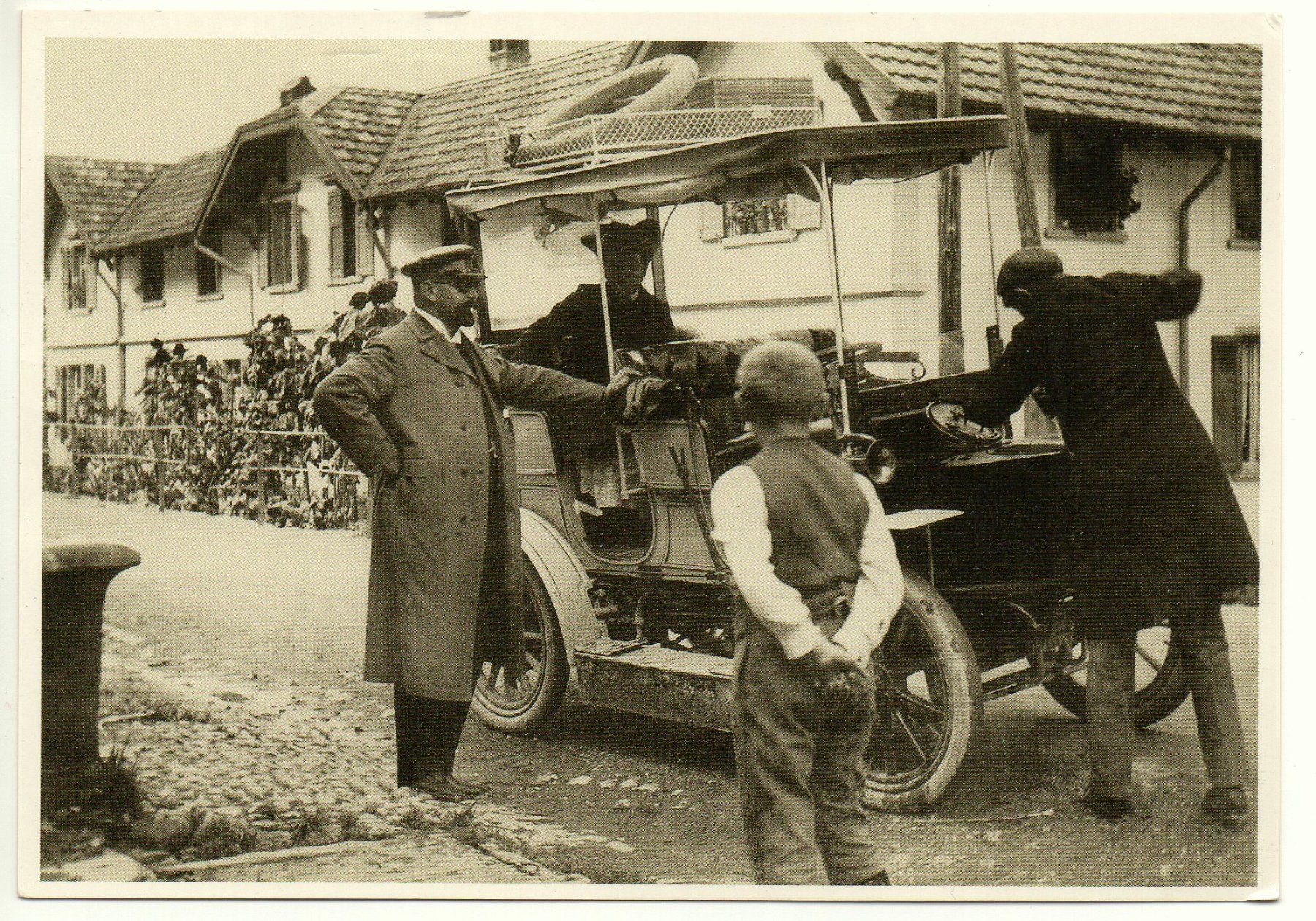 Cartoline postali: ZÜRICH Zigarrenhändler Schmid, Dampf-Auto – Nuovo (secondo la descrizione) da Jona venduto da philajona