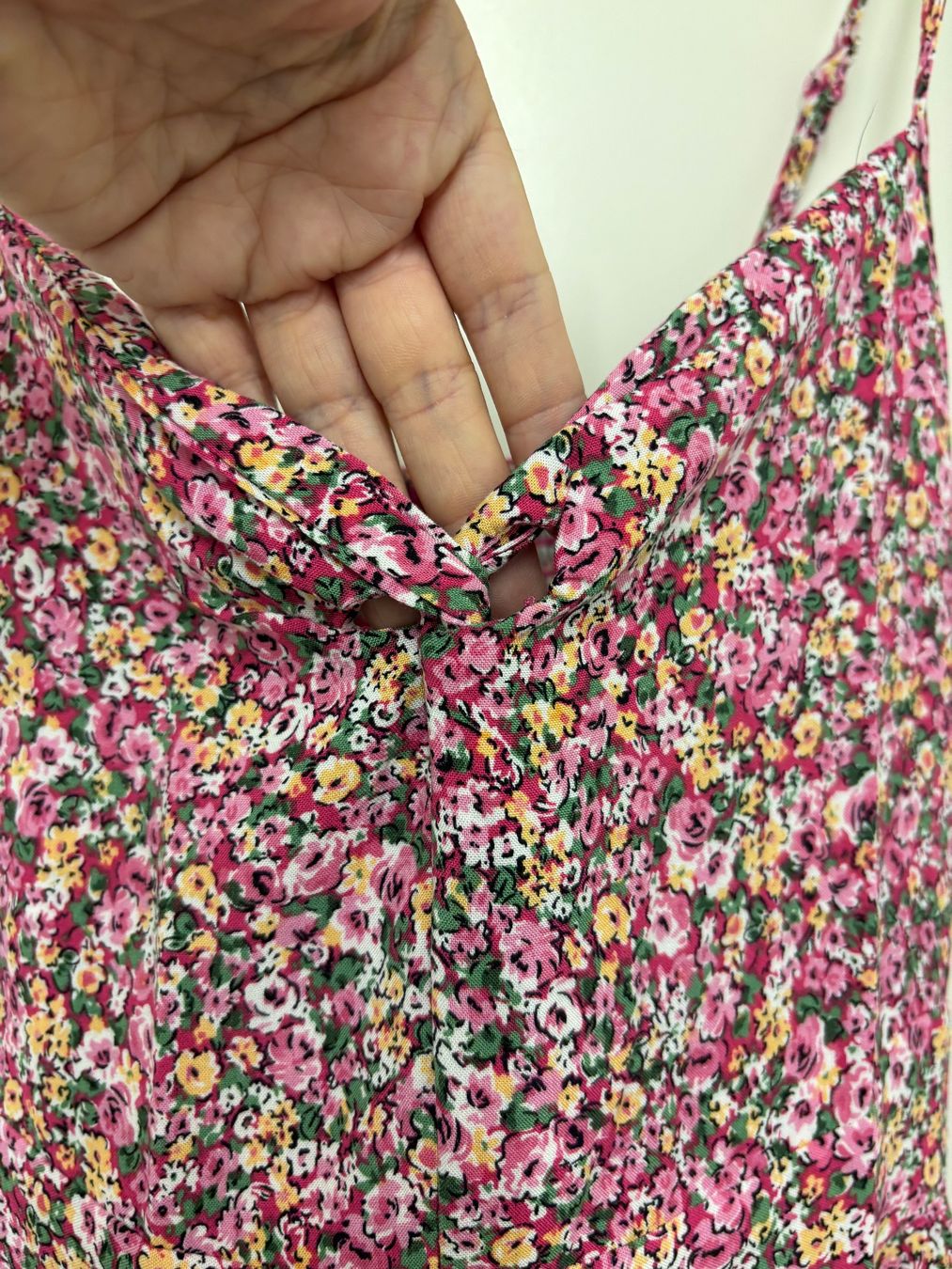 Kleider: Maxi Kleid Blumenmuster rosa Grösse S – Gebraucht aus Basel von Tierschutz-Flohmi 3