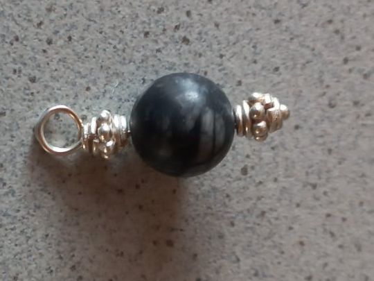 Anhänger: Schmuckanhänger Silber und Jaspis Stein – Neu und originalverpackt aus Winistorf von acreativ4