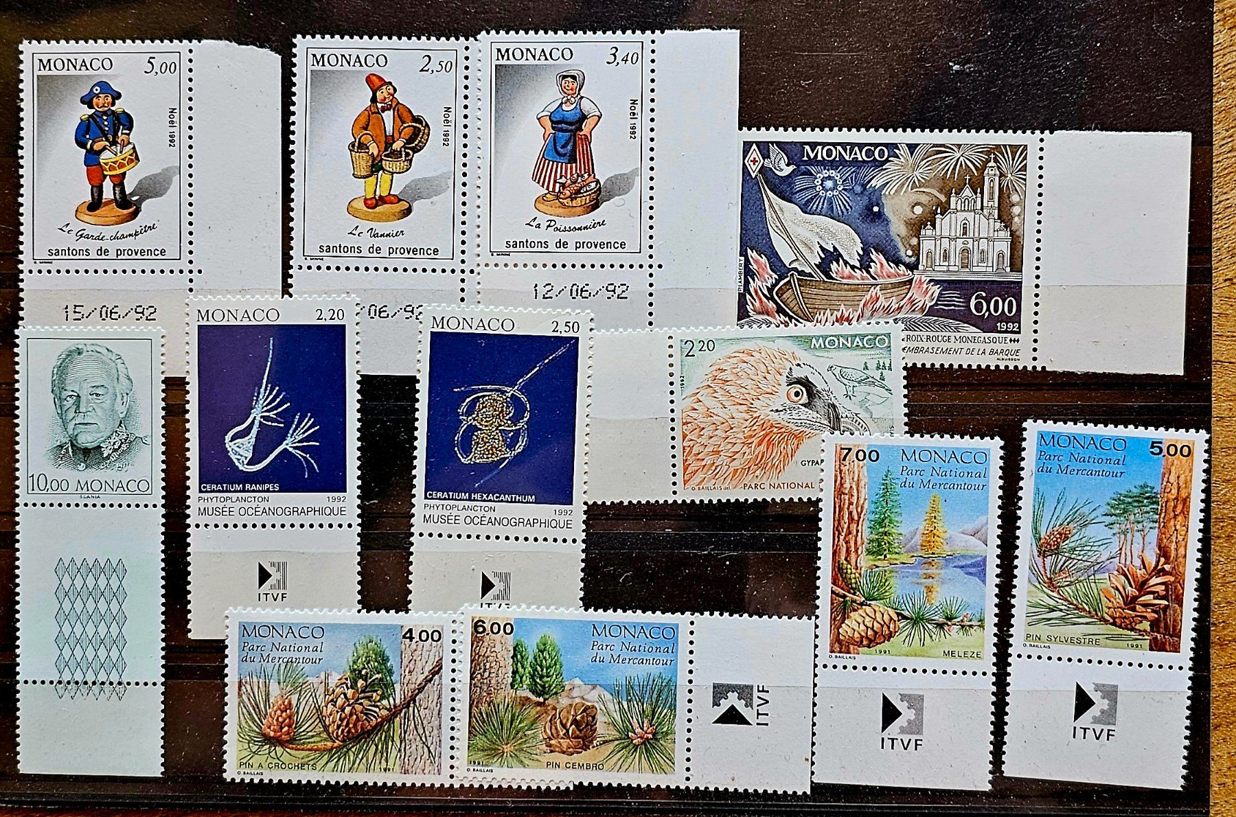 Tous les timbres: MONACO timbres neufs **, 1991-92 – Neuf (Voir description) à Les Valettes par Nuba1