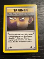 Der Boss hat immer Recht Rocket 73/82 1. edition Pokemon