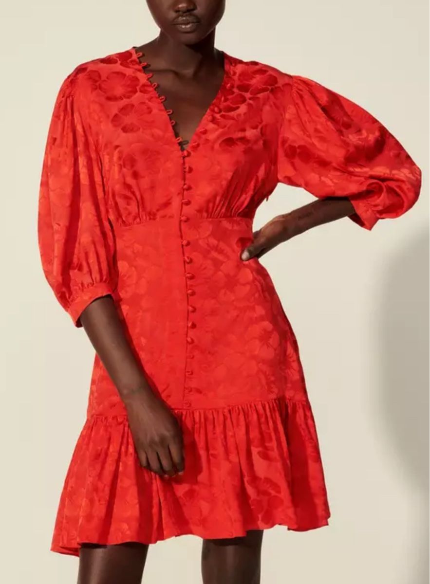 Sandro Vestiti: SANDRO red silk dress XS/34 – Nuovo (secondo la descrizione) da Zürich venduto da Angela_Fashion_Lover 3
