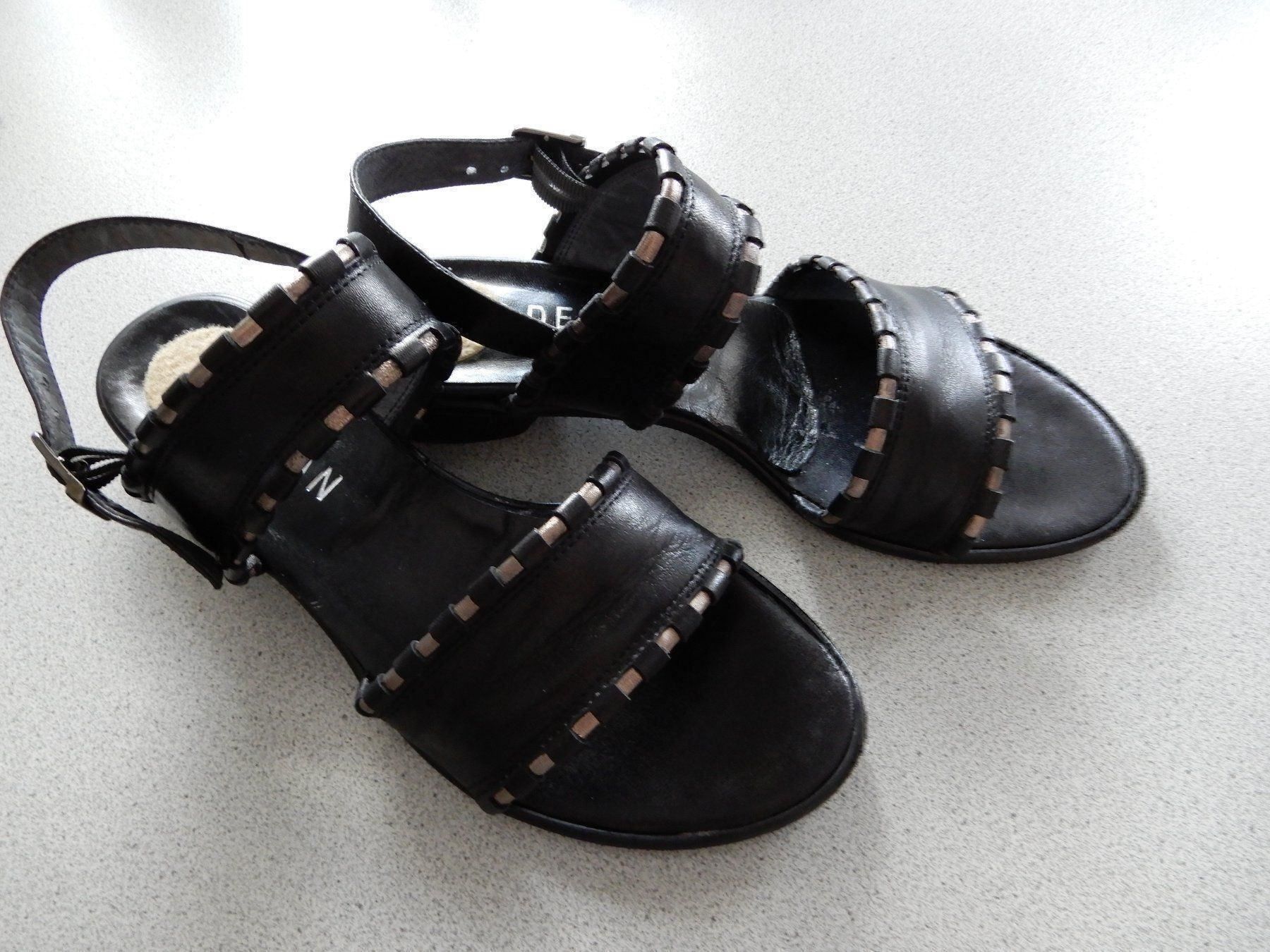 Damenschuhe: Nic Dean Ledersandalen schwarz/38 – Gebraucht aus Burgdorf von Liss 4