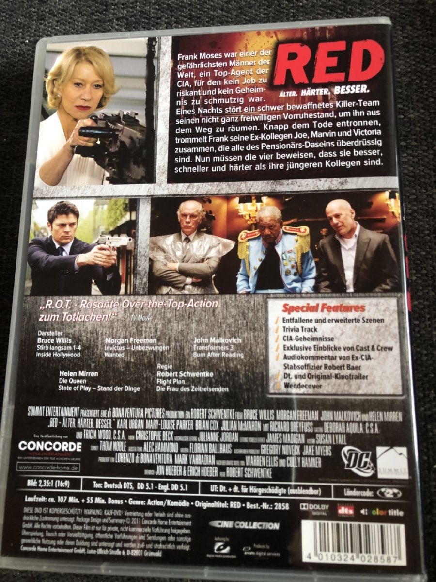 Tutti i DVDs: DVD, RED – Usato da Balsthal venduto da Katzenfan99 1