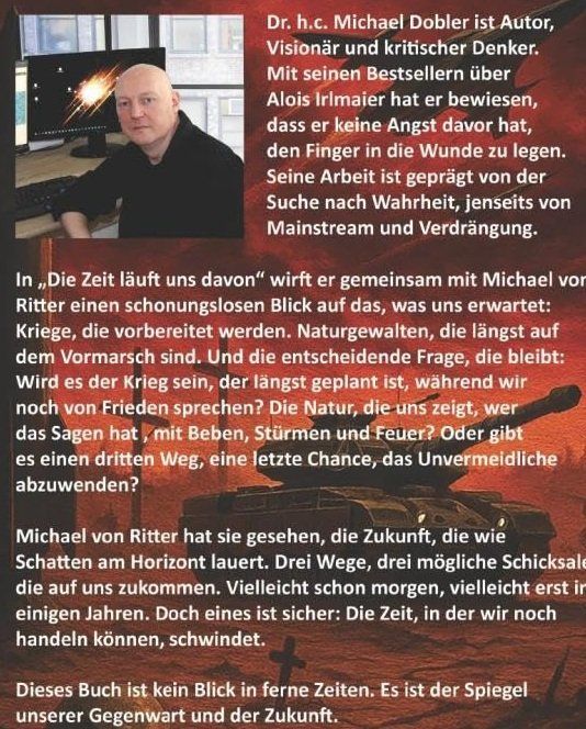 Libri: die Zeit läuft uns davon - Michael von Ritter – Usato da Schlatt TG venduto da annesbuecher 1