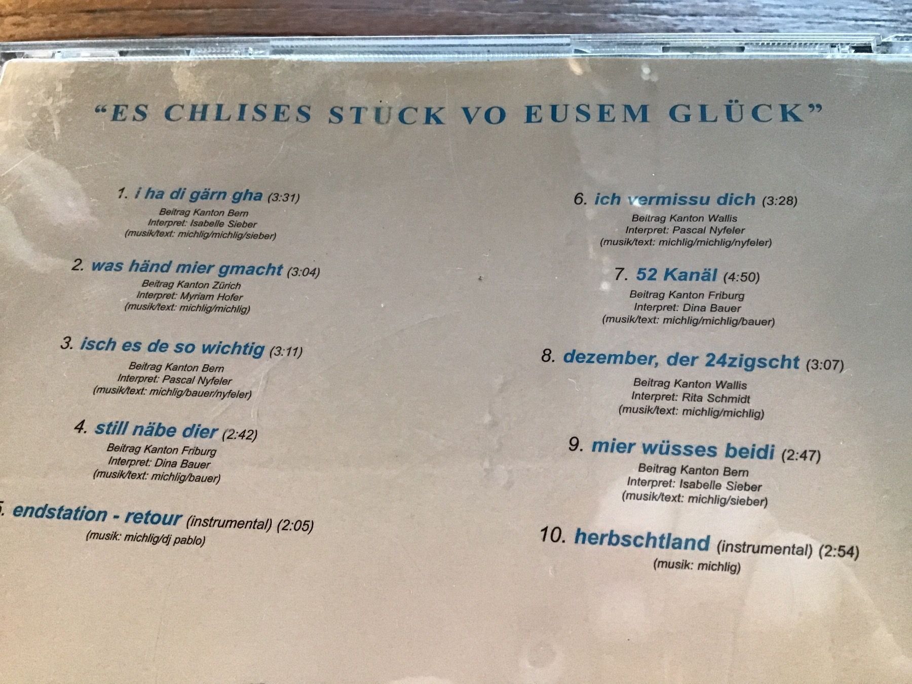 CD: es chlises stuck vo eusem glück – Usato da Thierachern venduto da sweden08 1