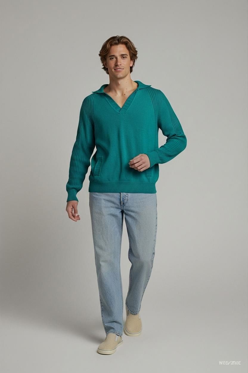 Pullover & Sweatshirts: Vintage BLU EBLU italienischer Yachting-Pullover - Größe M – Gebraucht aus Zug von vinokilo