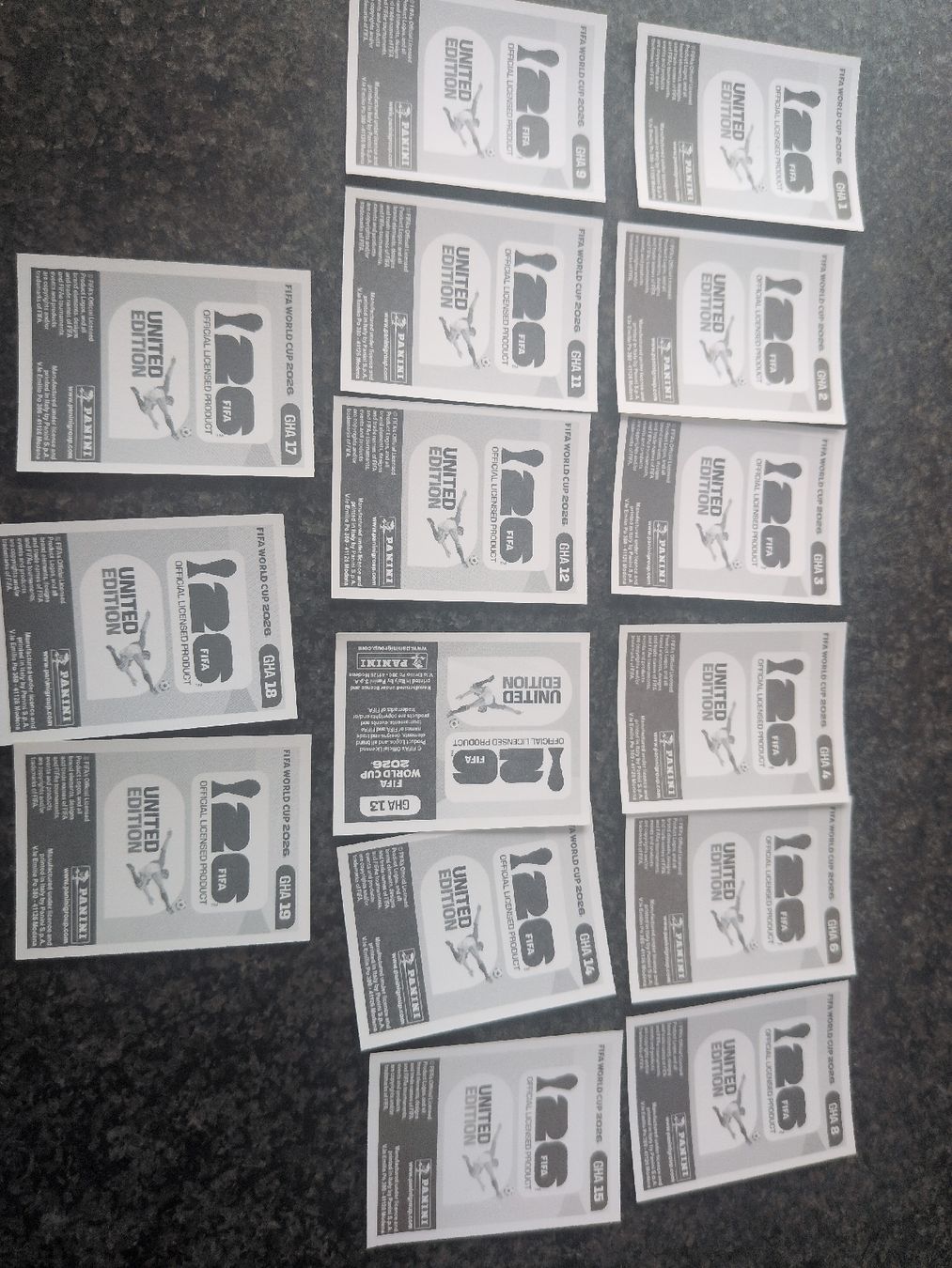 Panini Carte collezionabili: 15 Gahna Panini  – Nuovo (secondo la descrizione) da Dittingen venduto da uke4243