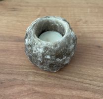Salzkristall Teelichthalter