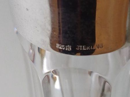 Karaffen: Kristallkaraffe, mit 925 Sterlingsilber Ausguss – Gebraucht aus Küsnacht ZH von veddinge 4