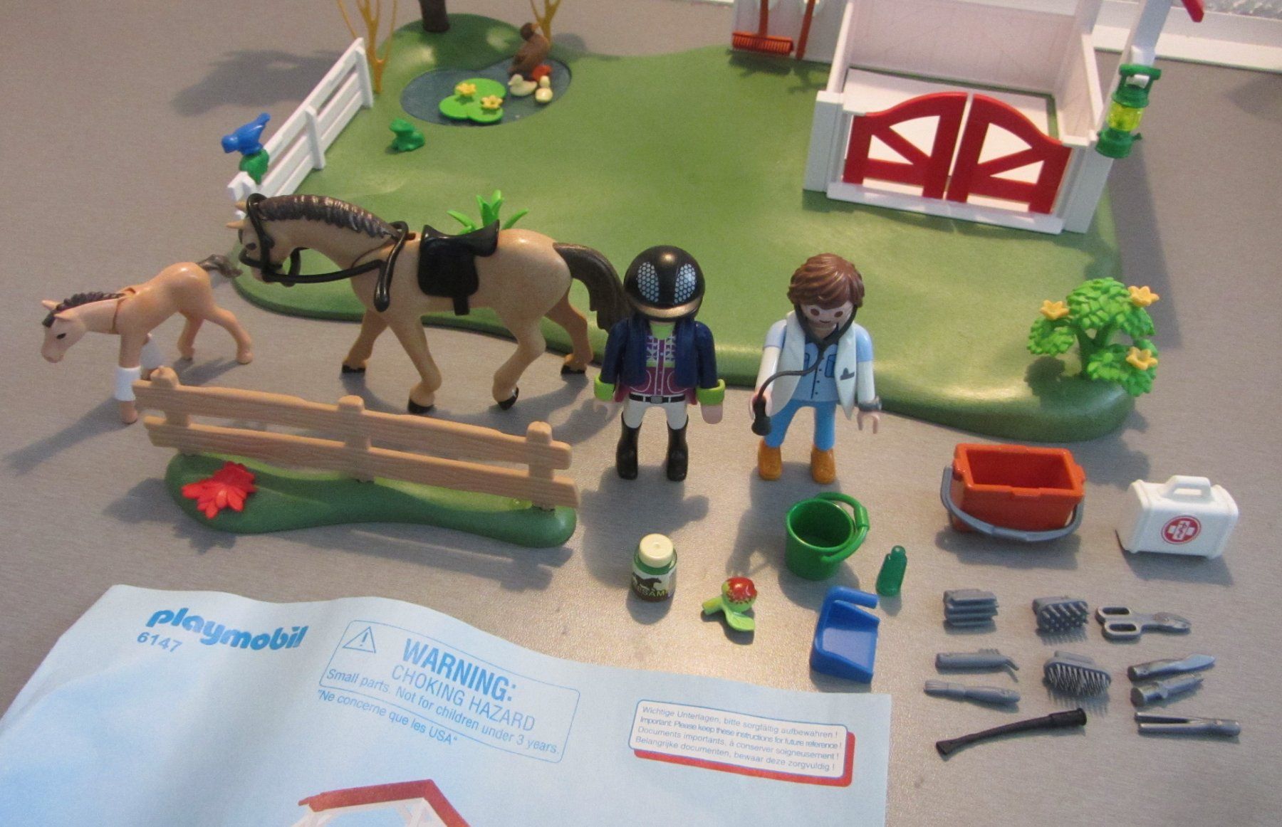 Playmobil Giocattoli: Playmobil Set 6147 Pferdekoppel mit Box – Usato da Sirnach venduto da sagrotin 3