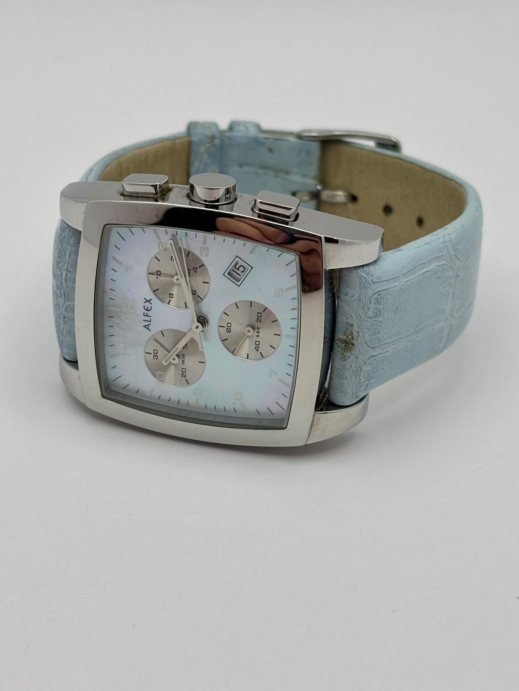 Alfex Uhren: ALFEX CHRONOGRAPH DAMENUHR – Gebraucht aus Rorschach von ZeitWerk.10 3