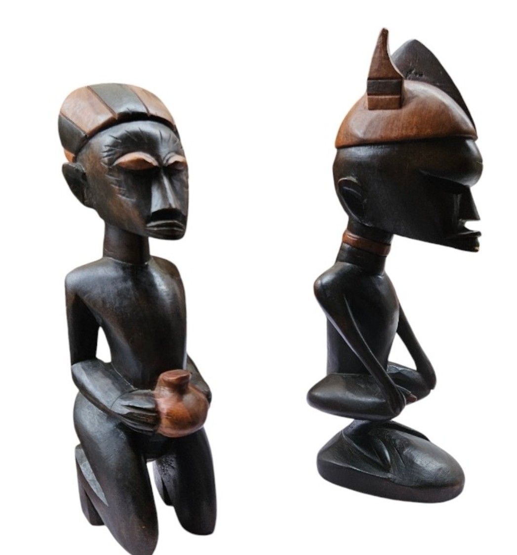 Sculture & Statue: couple estatuette africaine – Usato da Vernier venduto da 19pigments