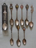 9 Souvenir Löffel wohl Blech Löffeli Paris