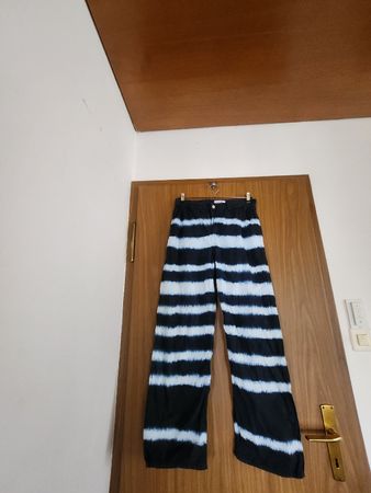 Pantalon Chloé Stora rayé bleu/blanc taille 36