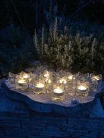 20 Teelichthalter aus robustem Glas stapelbar guter Zustand