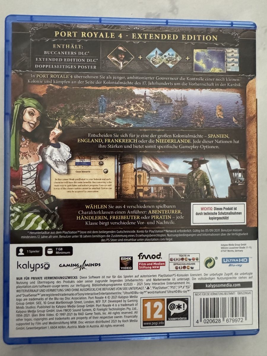 Spiele: Port Royale 4 Extended Edition PS5 – Gebraucht aus Winterthur von Motmech 1