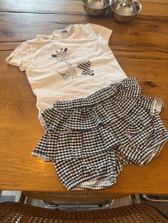 MAYORAL BABY GIRL 🖤 Set Top & Shorts Vichy 🦢 92