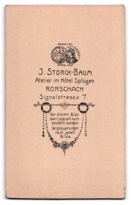 Fotografie & Manifesti: Fotografie J. Storck-Baum, Rorschach, Si – Usato da Berlin venduto da bartko-reher 1