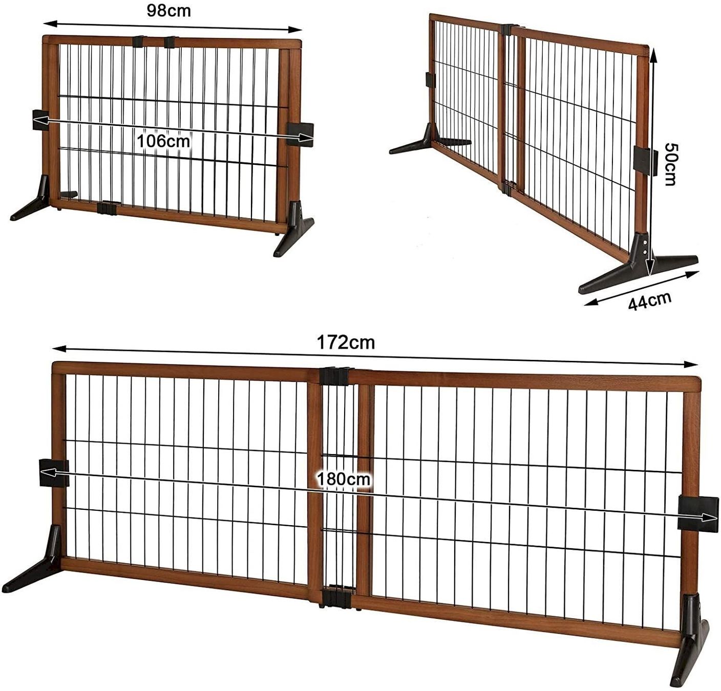 Box & Barriere di sicurezza: Absperrgitter / Hundeschutzgitter H50cm – Nuovo e nell'imballaggio originale da Bottighofen venduto da zaap 4