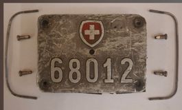 Plaque velo militaire