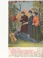 Motivkarte des Sängers ...1905 mit Stab-ST St. Margrethen TG