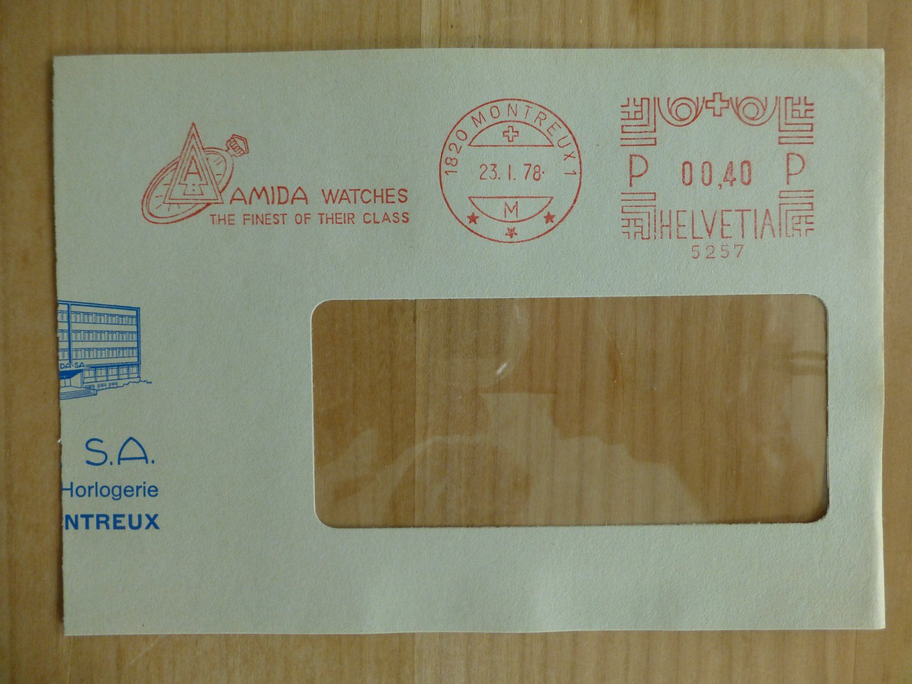 Stempel: Montreux, Amida Watches, 1978 – Gebraucht aus Bettlach von 1saurer