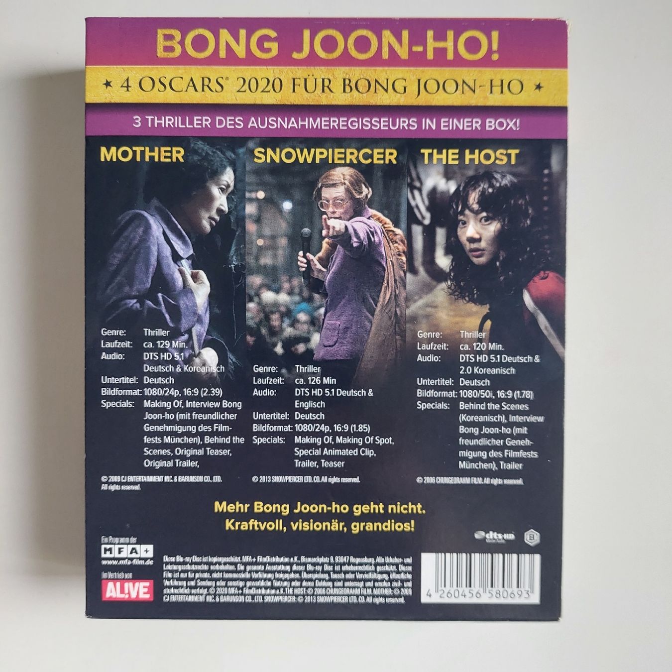 Tutti i DVDs: Bong Joon-Ho ! Bluray collection – Usato da Biel/Bienne venduto da Totalkelly 1