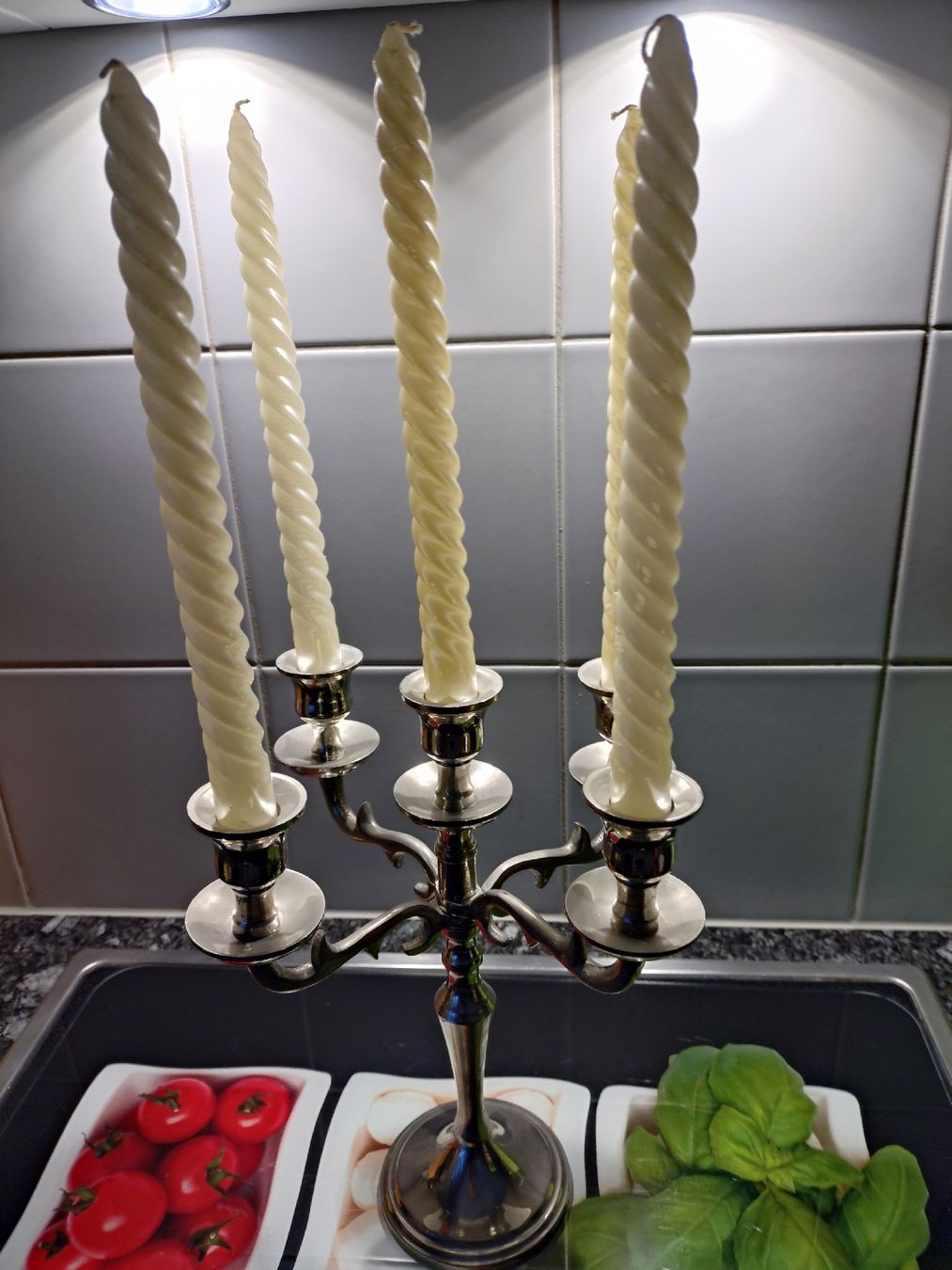 Portacandele: Sielber Farben Kerzenständer – Usato da Bremgarten AG venduto da irmscherastraH