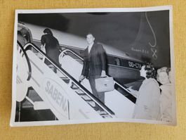 Originalfoto Sabena Flugzeug Brüssel 1960 schwarzweiss