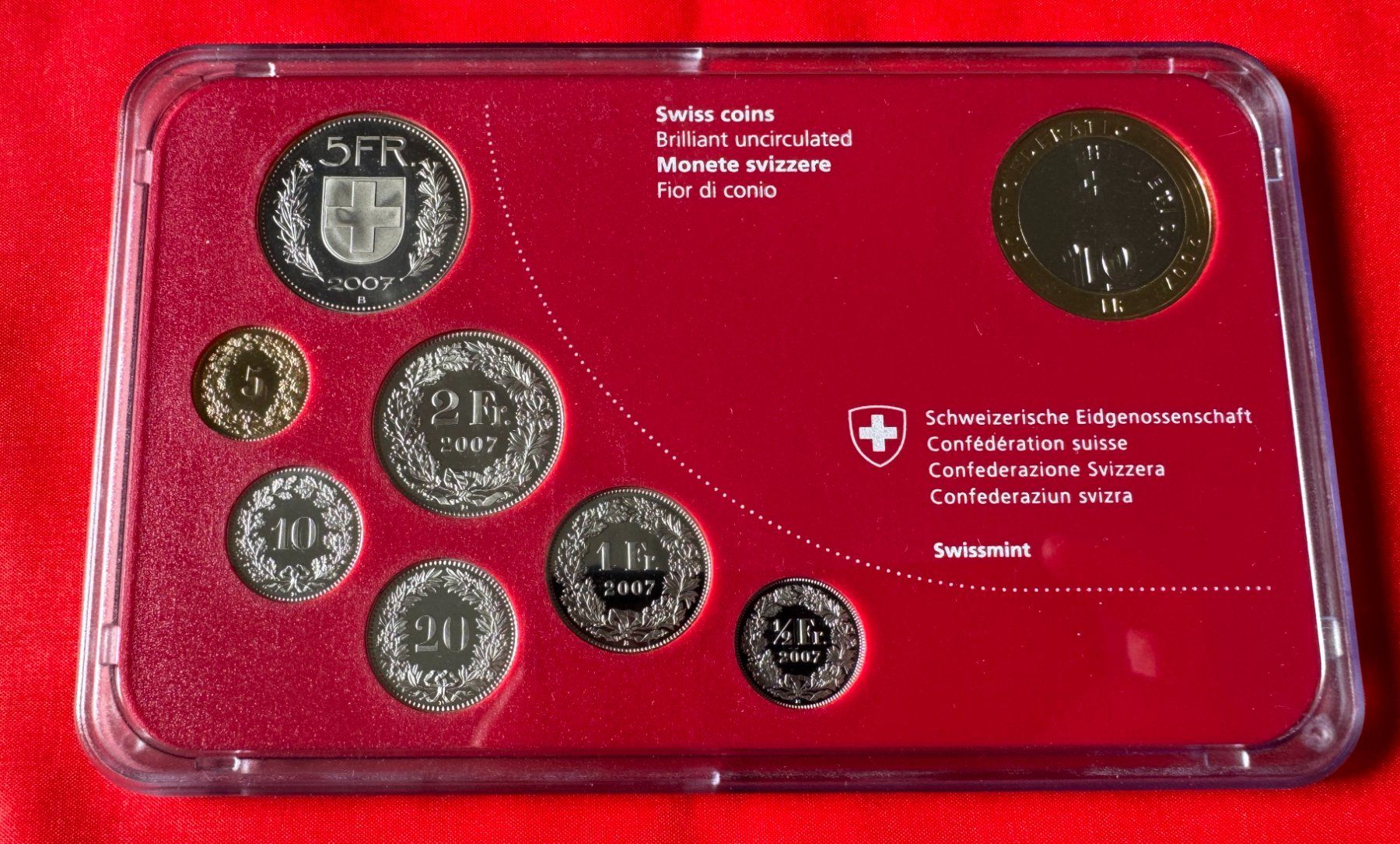 Toutes les monnaies: Münzsatz 2007 Stempelglanz – Neuf avec emballage d'origine à Wolhusen par albaro01 3