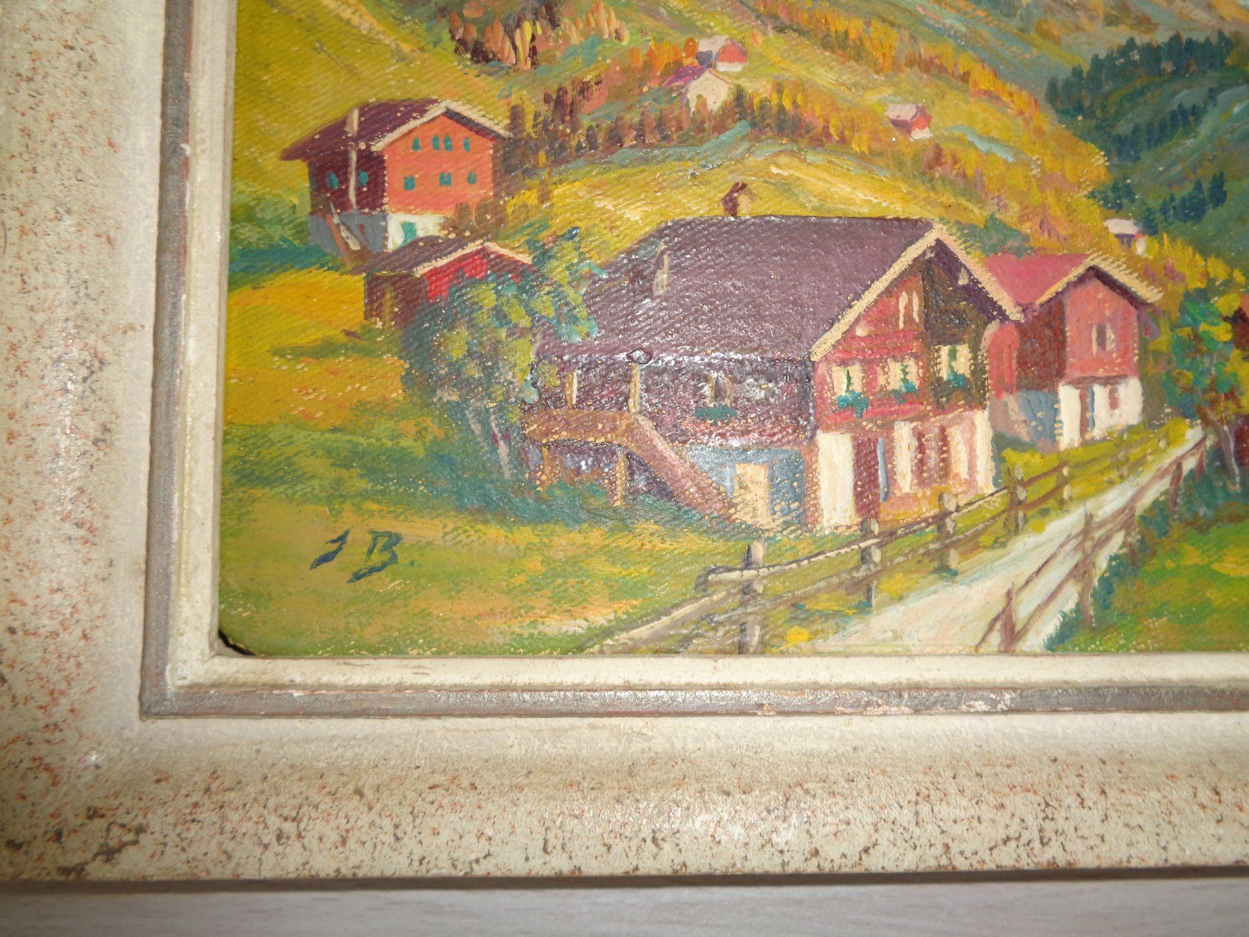 Dipinti: KLEINES OELBILD JNNERTKIRCHEN BERNER OBERLAND MONOGRAMM – Usato da Henggart venduto da linda666 1