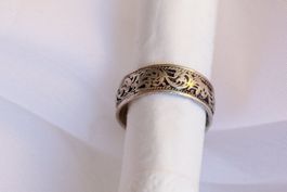 Jolie bague ethnique poinçon argent 925 - Taille 56