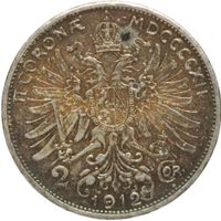Kaisertum Österreich 2 Corona - Francis Joseph I 1912