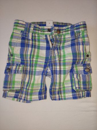 s.Oliver Shorts Gr. 92 kurze Hose Bermudas Jungen blau grün